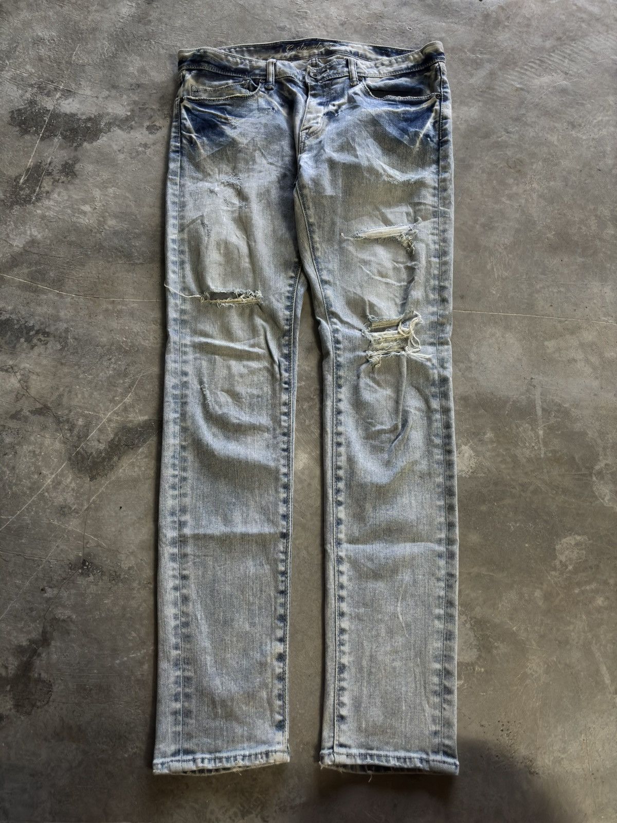 GOSTAR DE FUGA GOSTAR DE FUGA skinny slim distressed japanese jeans punk Size US 33 - 1 Thumbnail