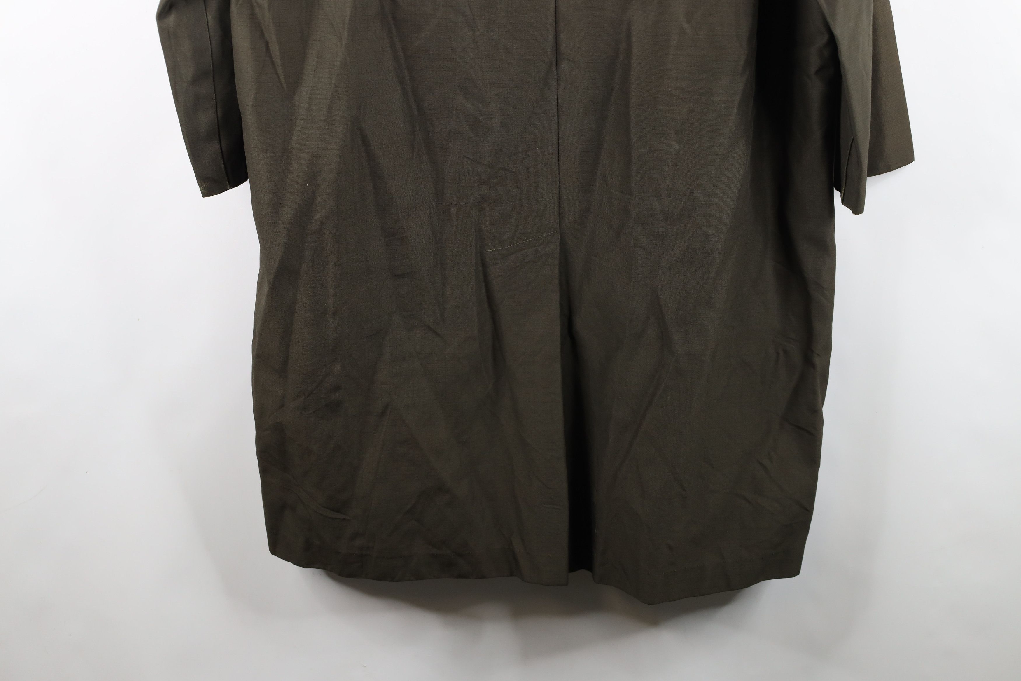 Vintage Vintage 50s Rockabilly Gabardine Velvet Collar Coat Jacket Size XL / US 12-14 / IT 48-50 - 14 Thumbnail