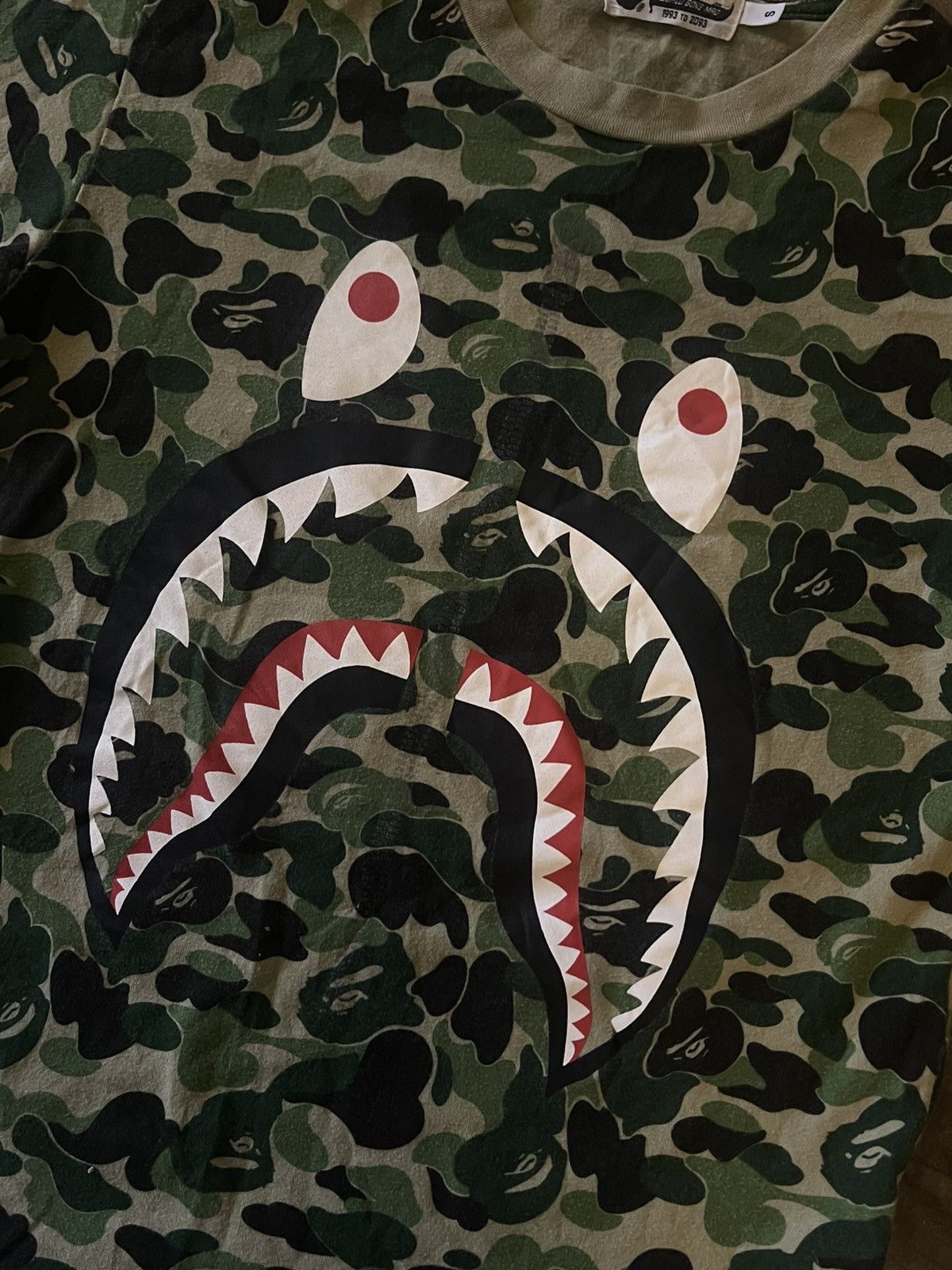 Bape A Bathing Ape Bape Shark Face ABC Camo Tshirt Size US S / EU 44-46 / 1 - 3 Thumbnail