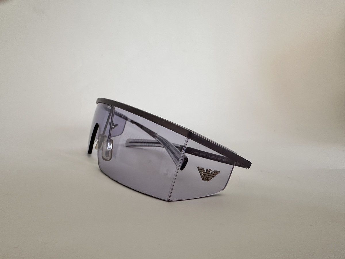 Emporio Armani Emporio Armani Futuristic Shield Sunglasses (Vintage) Size ONE SIZE - 9 Thumbnail