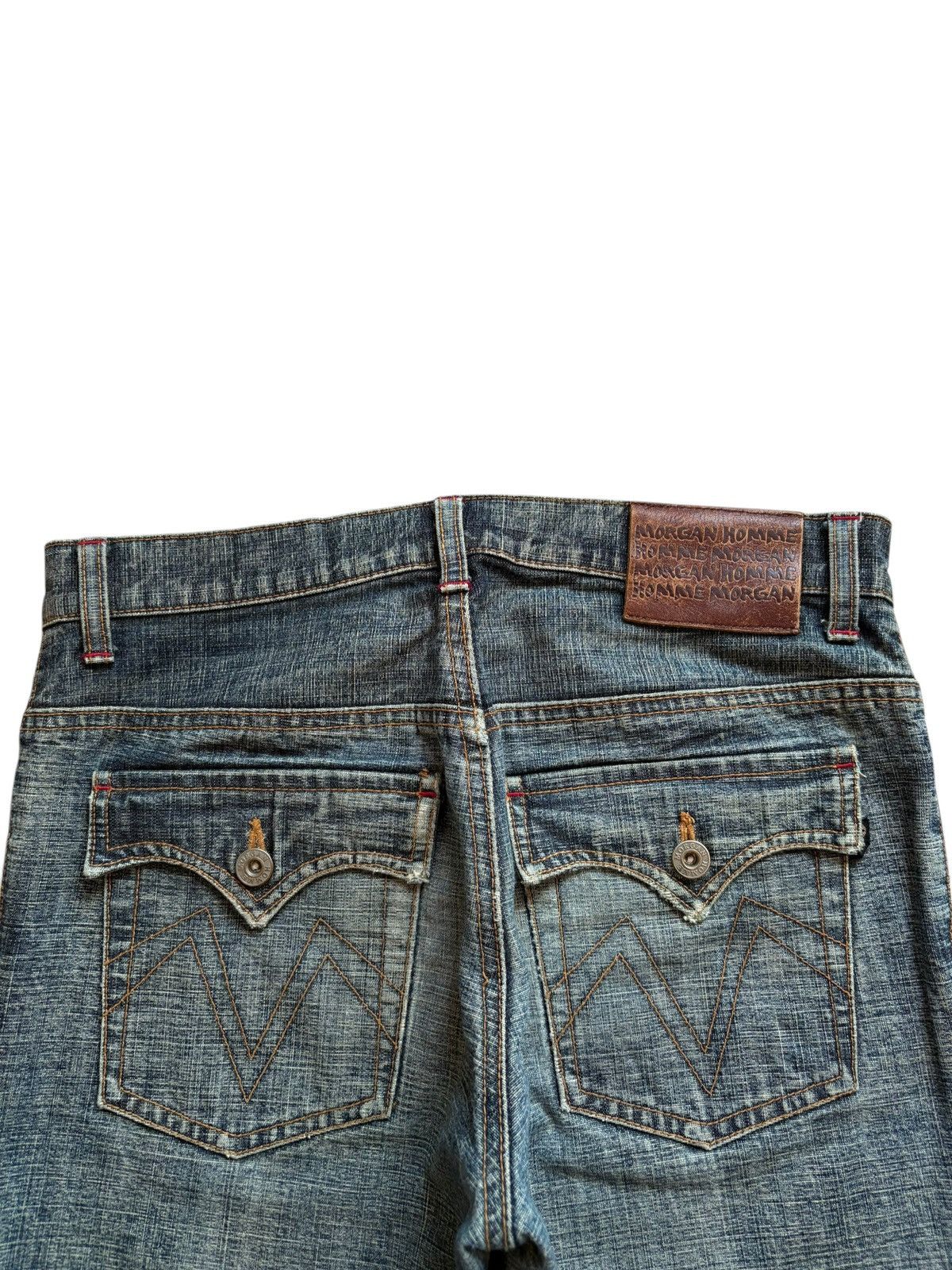 Japanese Brand × Morgan Homme Vintage Japanese Morgan Homme Mud Wash Distressed Jeans Size US 31 - 8 Thumbnail