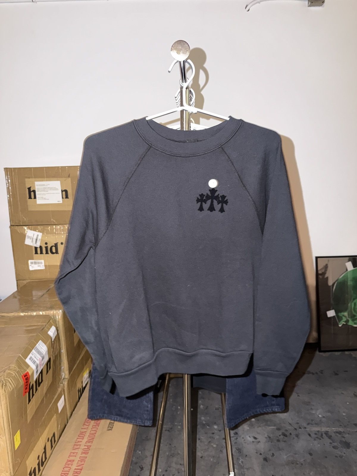 Chrome Hearts Chrome Hearts "Blind Spot" Felt Cross Sweater Size M / US 6-8 / IT 42-44 - 1 Thumbnail