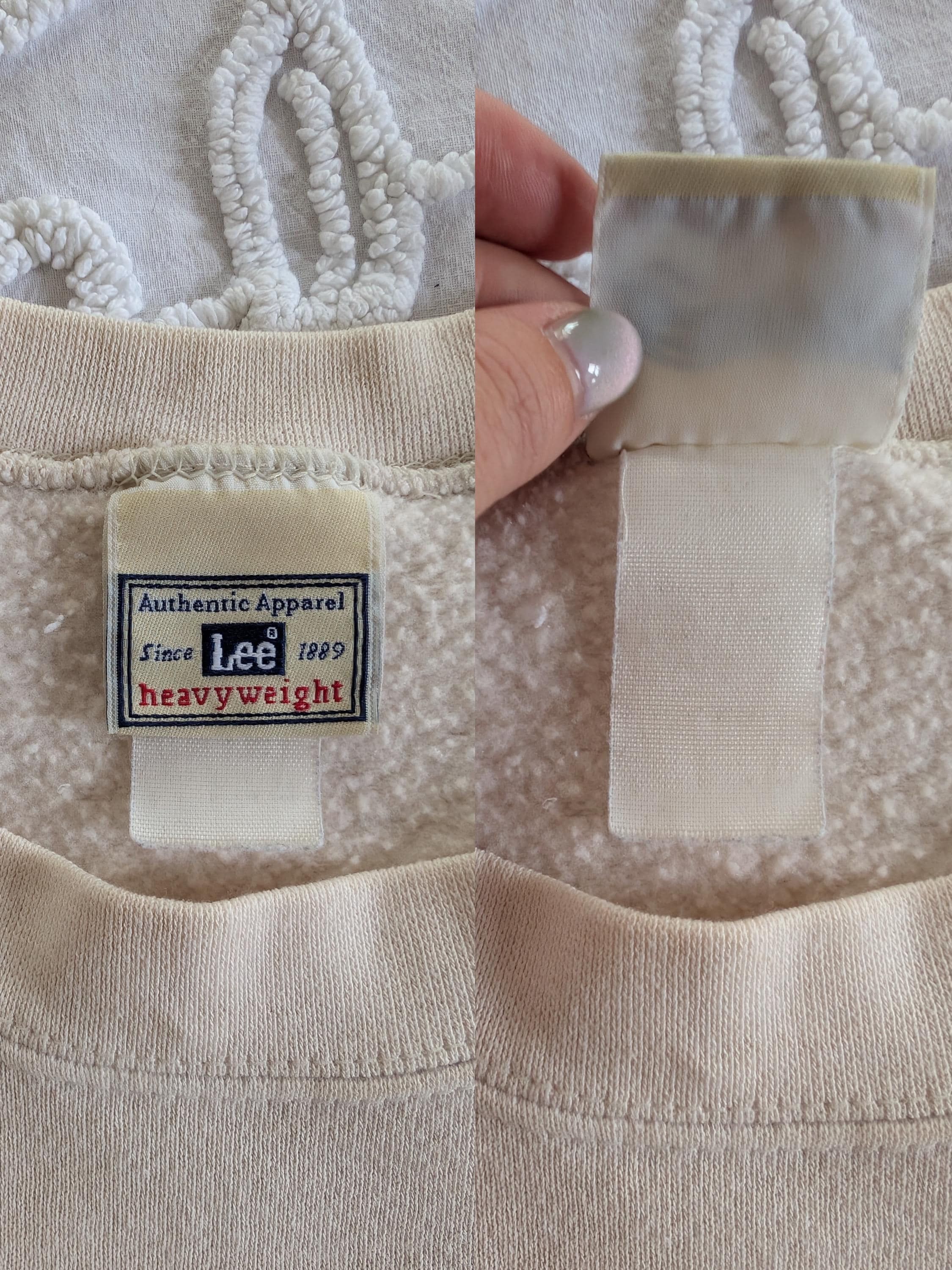 Vintage Vintage 90s Cream Collie Dog Beige Pullover Sweater Size L / US 10 / IT 46 - 4 Thumbnail