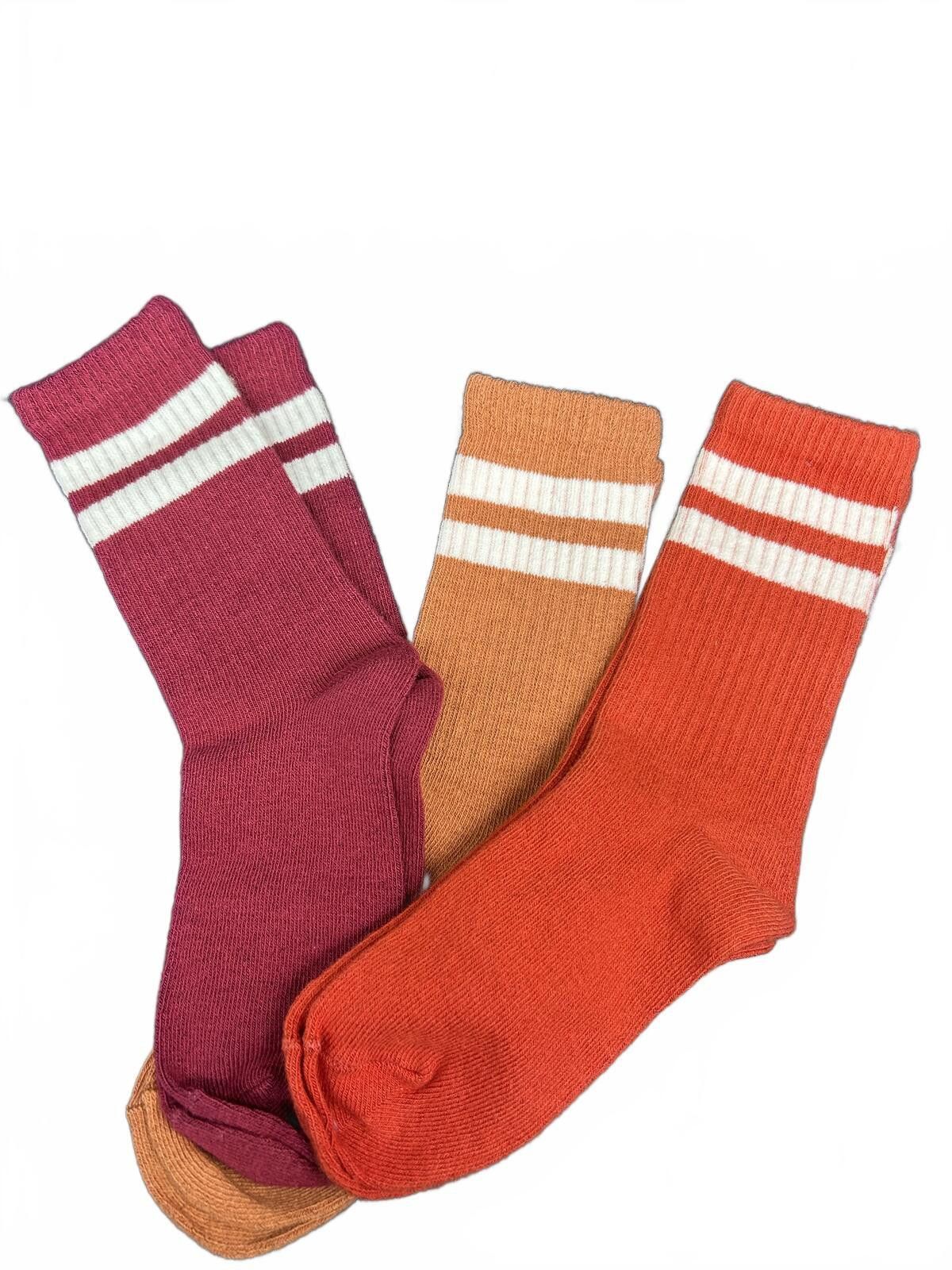 Other Gap Kids Varsity Crew Multicolored Socks 3-Pack (Medium) Size ONE SIZE - 2 Thumbnail