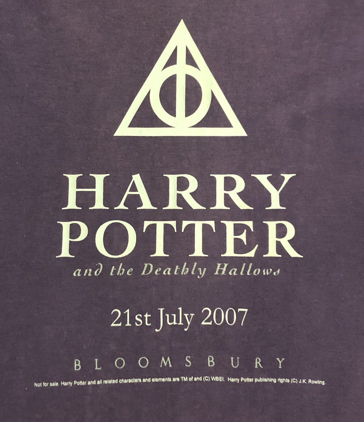 Vintage Vintage Harry Potter J.K. Rowling Bloomsbury T-Shirt Size US XL / EU 56 / 4 - 5 Thumbnail