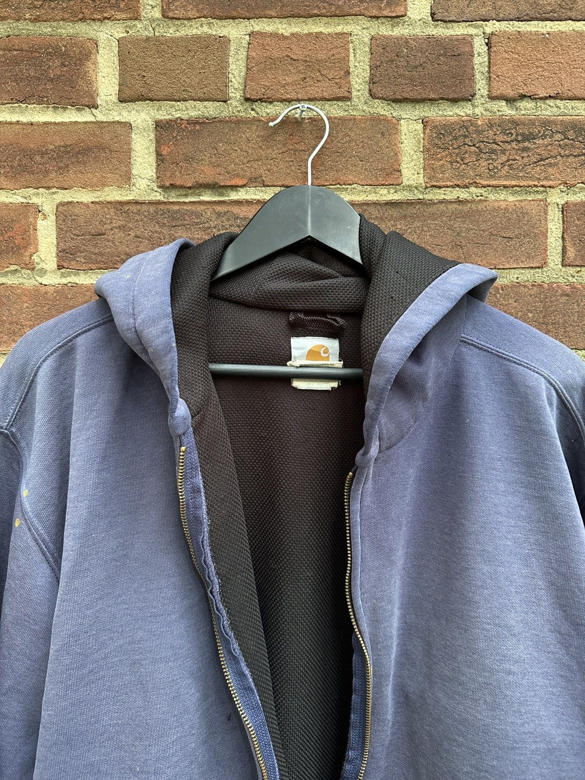 Carhartt Smoked Sunfaded Carhartt 90s Thermal Lined Zip Up Hoodie Size US L / EU 52-54 / 3 - 10 Thumbnail