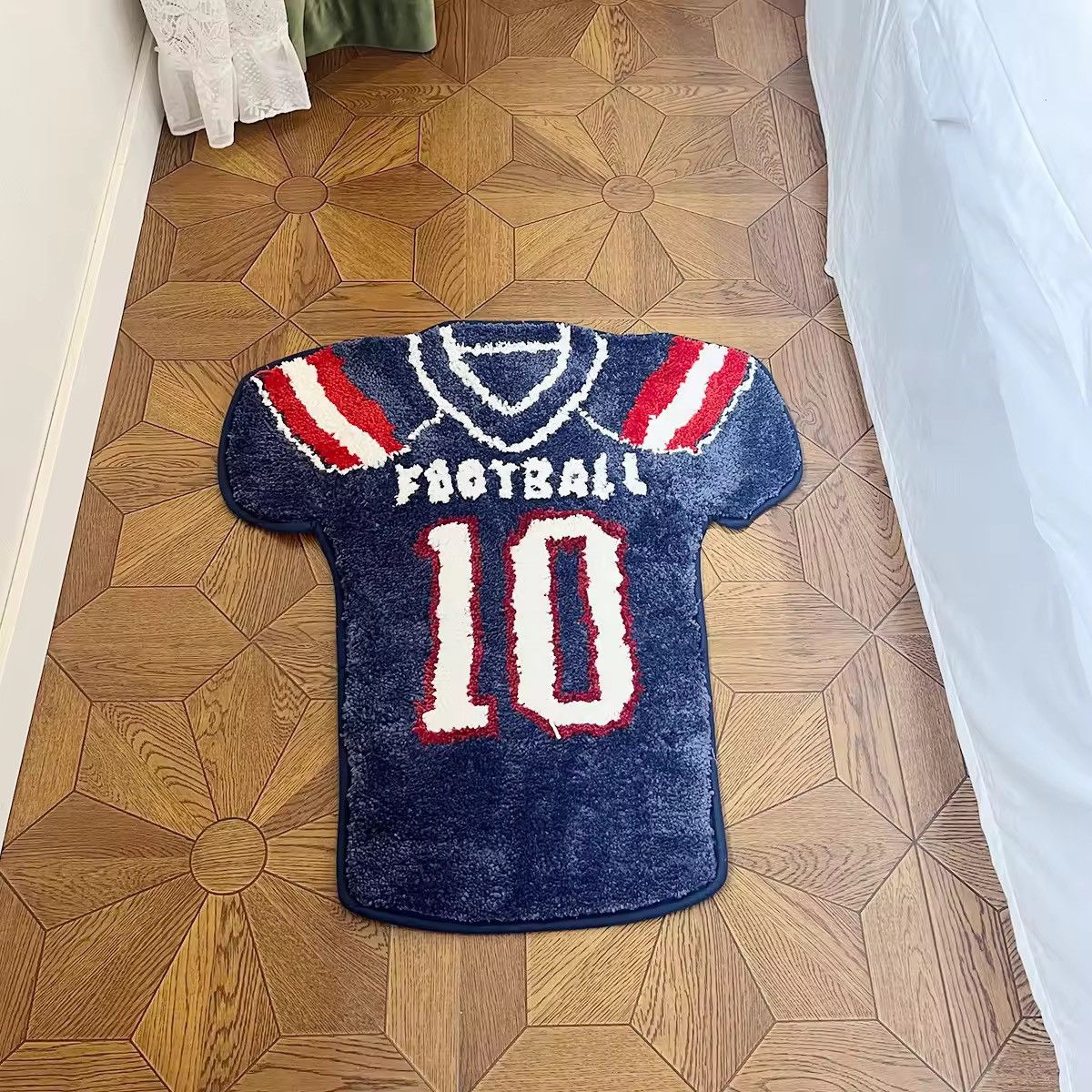 Other Handmade Custom Tufted Fluffy Football Rug Carpet Size ONE SIZE - 1 Thumbnail
