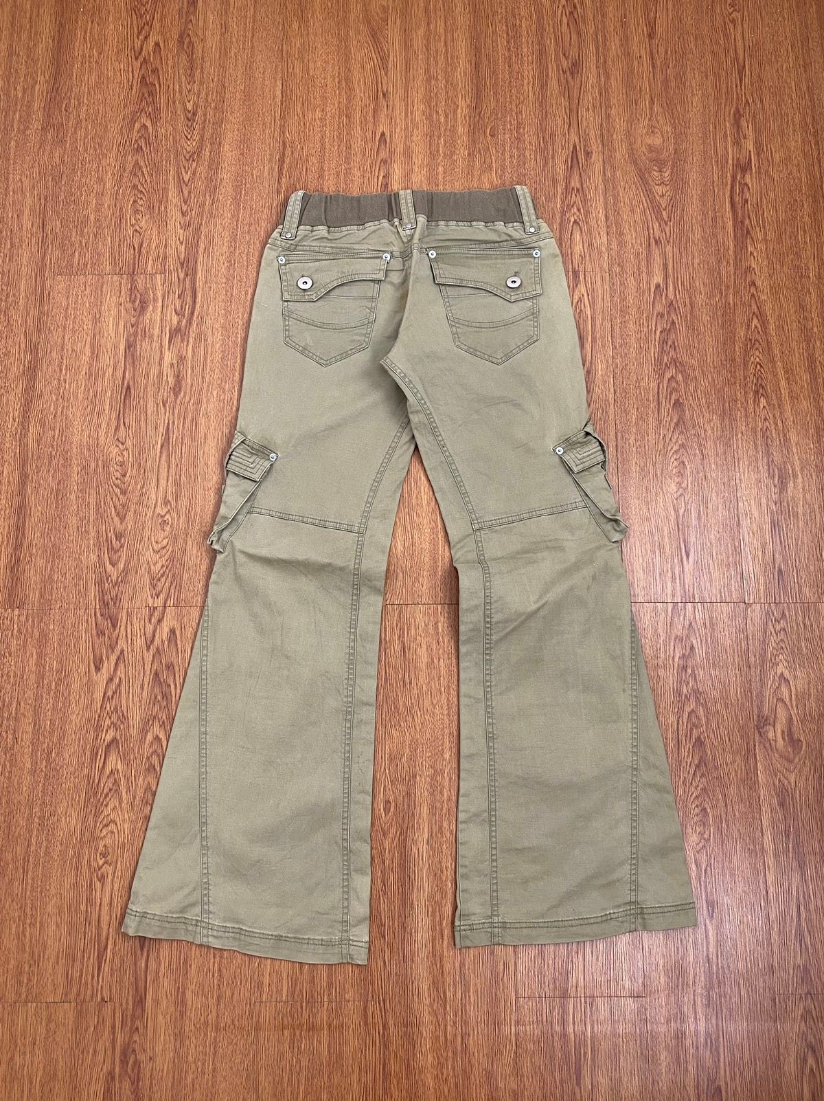 Pre-owned If Six Was Nine X Le Grande Bleu L G B Evolution Flare Cargo Pants In Brown Tan
