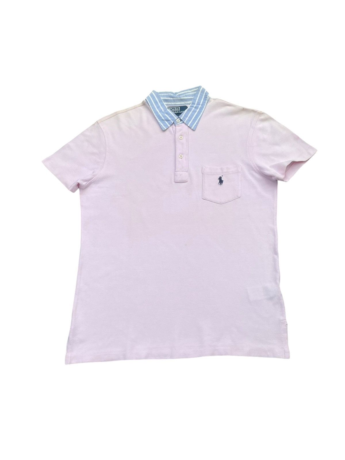 Designer × Polo Ralph Lauren × Vintage Vintage Polo Ralph Lauren Pocket Polo Size US M / EU 48-50 / 2 - 1 Thumbnail