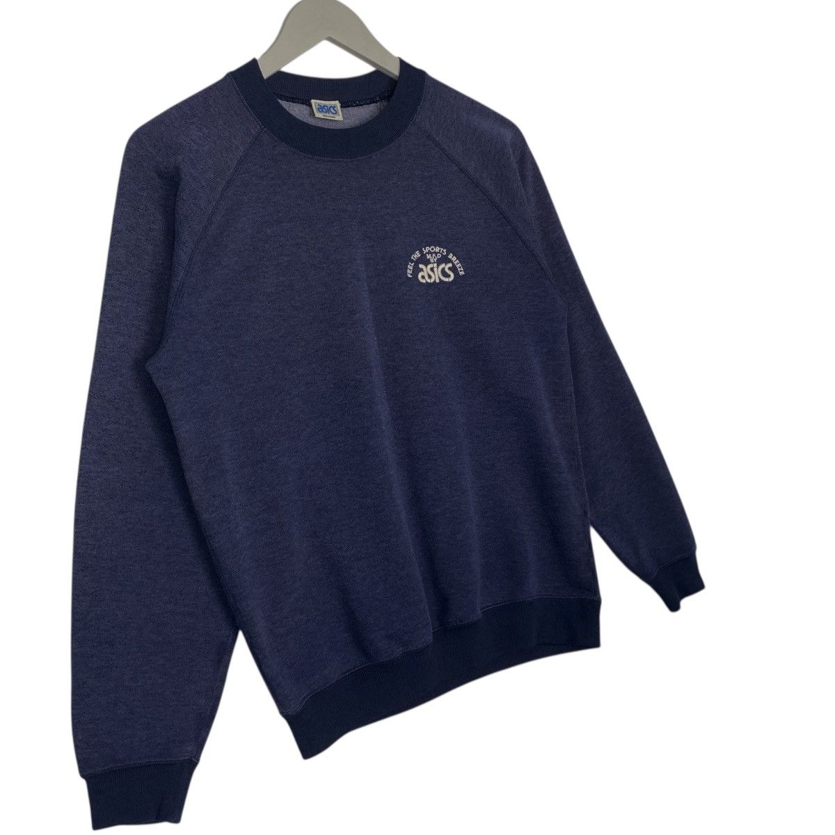 Other Vintage Asics Small Logo Crewneck Sweatshirt Navy Blue SizeS Size US S / EU 44-46 / 1 - 3 Thumbnail
