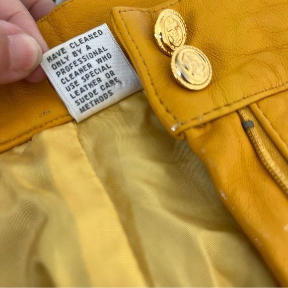 Vintage VTG Cedars Leather Shorts High Rise Size 27" / US 4 / IT 40 - 12 Thumbnail
