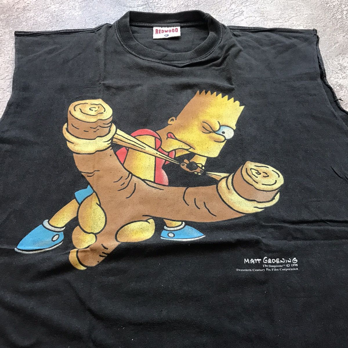Vintage VINTAGE HUMOR TEE SIMPSONS BART SHOOTS ARCHIVE SERIES 90s Size US XL / EU 56 / 4 - 3 Thumbnail