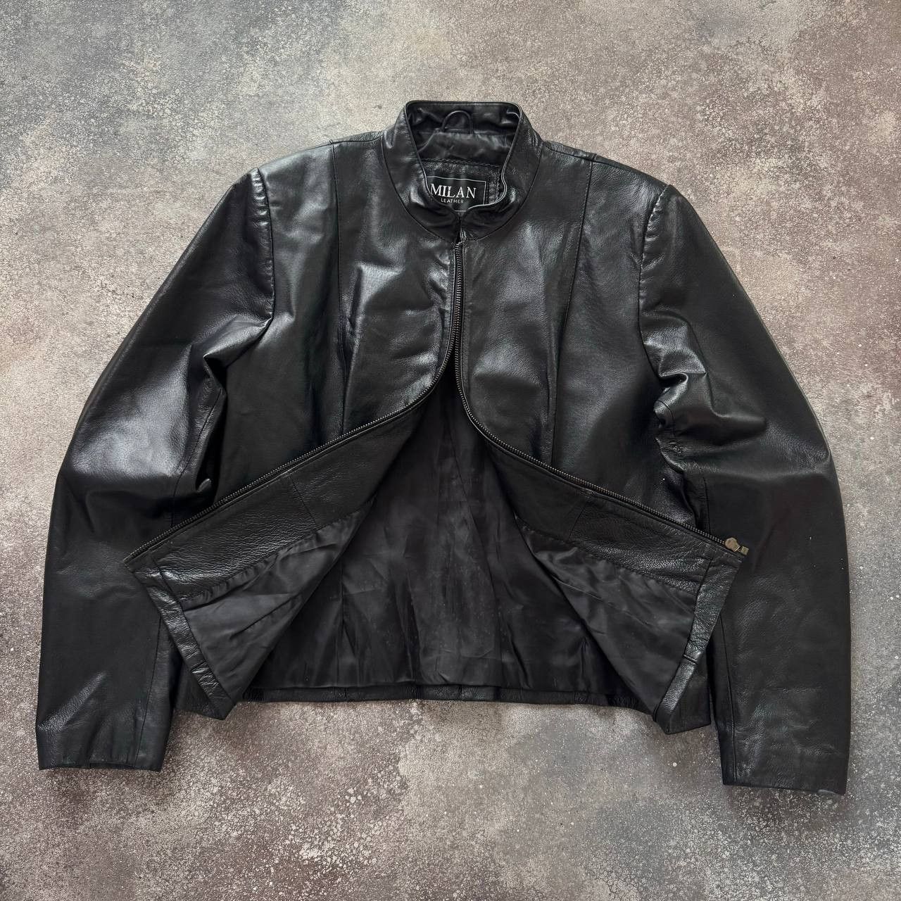 If Six Was Nine Japanese Style Vintage Black Leather Jacket Size M / US 6-8 / IT 42-44 - 3 Thumbnail