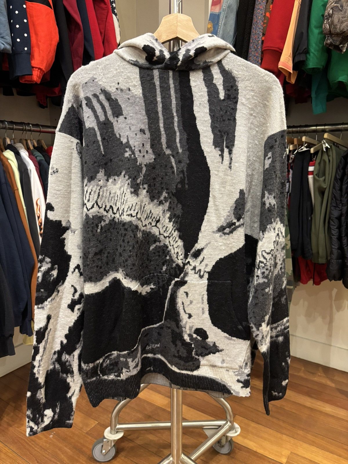 Amiri Amiri X Wes Lang Knit Wool Hoodie Size US XXL / EU 58 / 5 - 1 Thumbnail