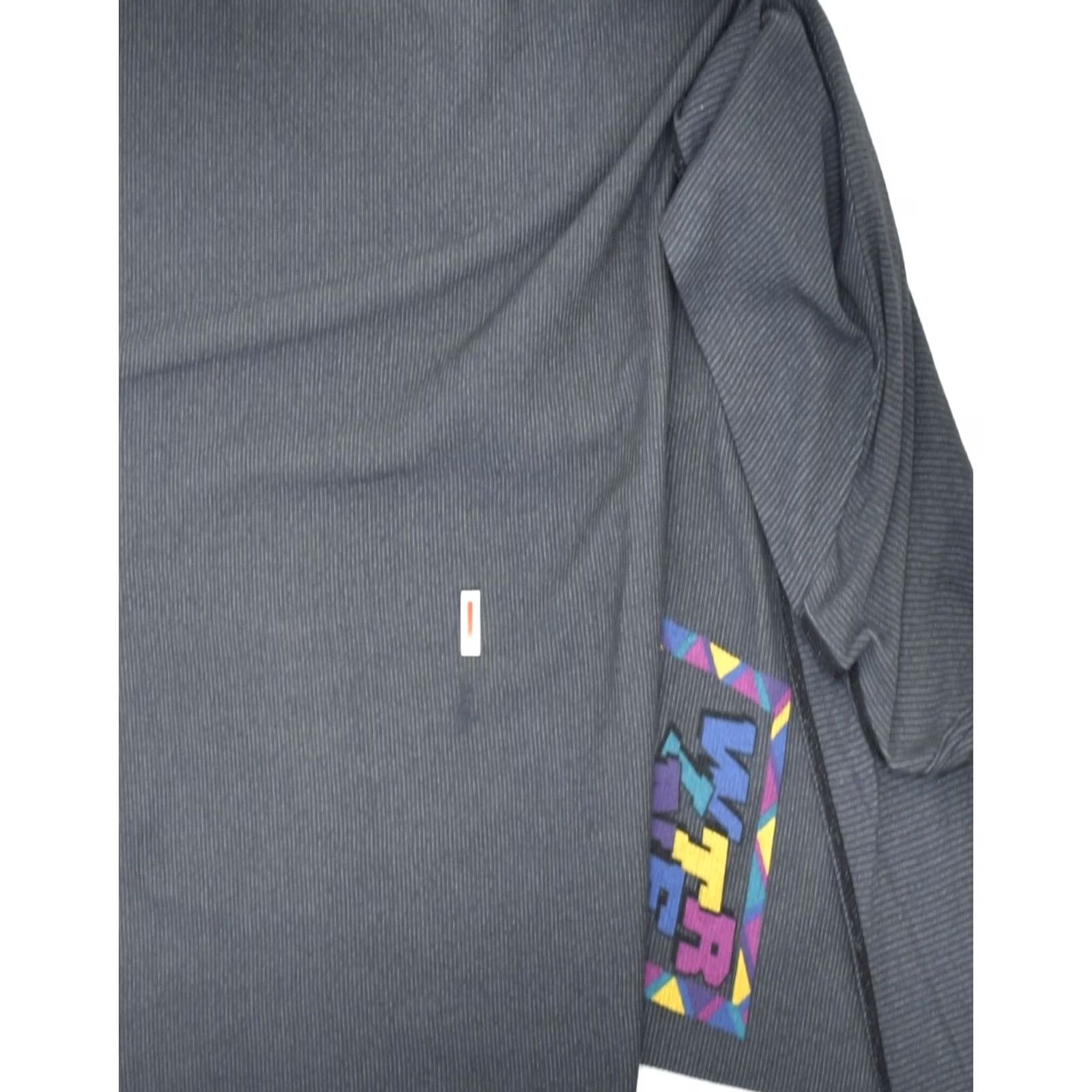 Vintage ETIREL Womens Graphic Top Long Sleeve Grey Cotton Classic Large UK 16 Size L / US 10 / IT 46 - 3 Thumbnail