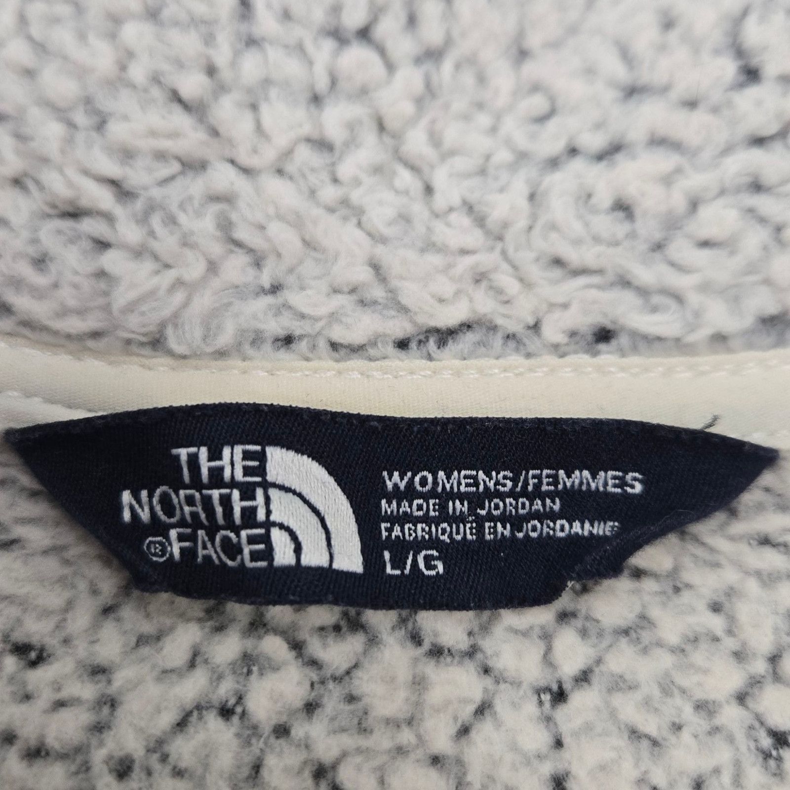 The North Face North Face Gray Sherpa Fleece Full Zip Jacket Size Large Size L / US 10 / IT 46 - 6 Thumbnail