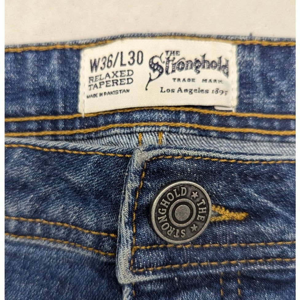 Levi's × The Stronghold The Stronghold LA Selvedge washed blue denim jeans Size US 38 / EU 54 - 5 Thumbnail