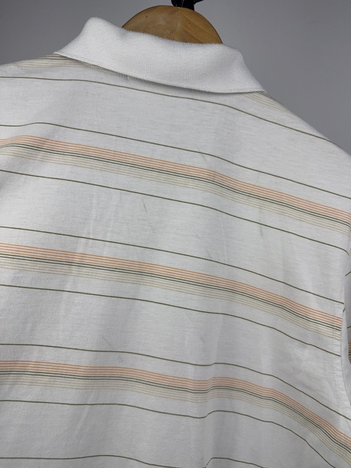 Polo Ralph Lauren Luxury Retro Lauren Striped Polo Shirt Vintage White XL Size US XL / EU 56 / 4 - 13 Thumbnail