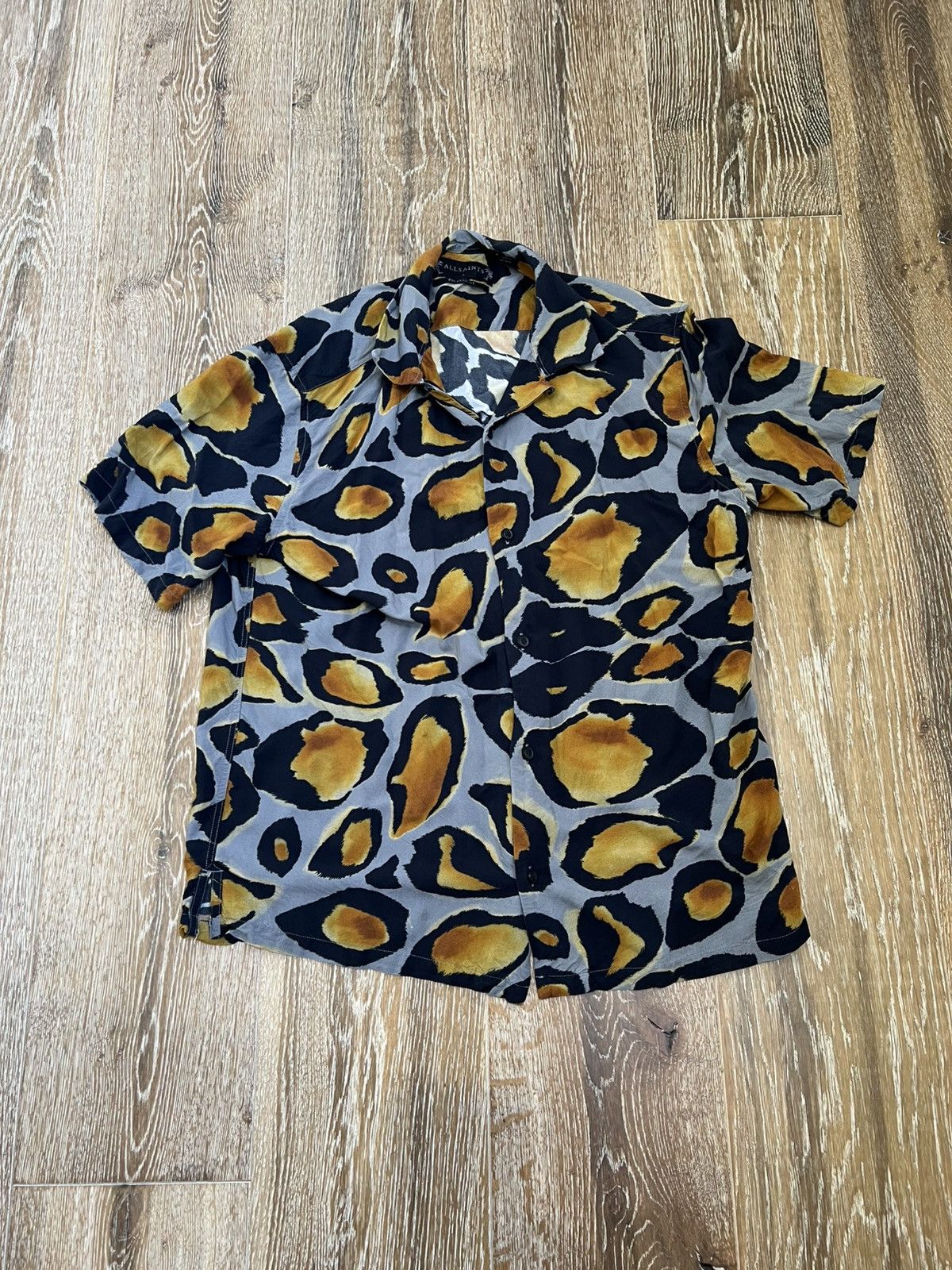 Allsaints All Saints Scaled Bowler Hawaiian Shirt Size US S / EU 44-46 / 1 - 1 Thumbnail