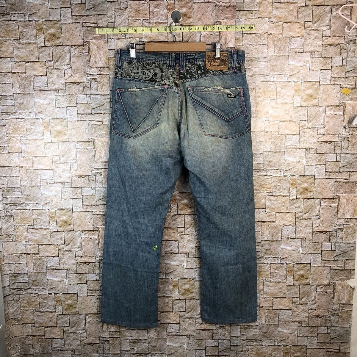 Volcom Volcom vintage skate Blue faded Denim Pants #A1169 Size US 33 - 12 Thumbnail
