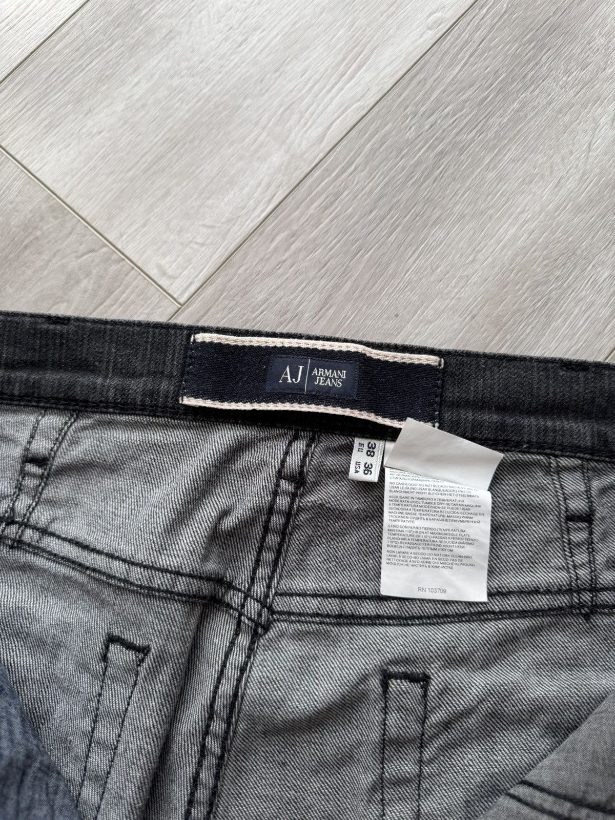 Armani × Giorgio Armani × Vintage Vintage Armani Jeans Comfort fit Grey Jeans Size US 38 / EU 54 - 8 Thumbnail