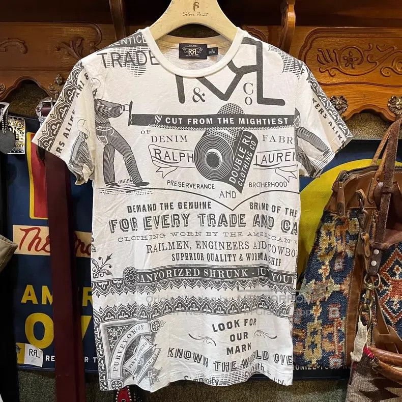 RRL Ralph Lauren RRL Ralph Lauren Rare short sleeved T-shirt Size US S / EU 44-46 / 1 - 1 Thumbnail