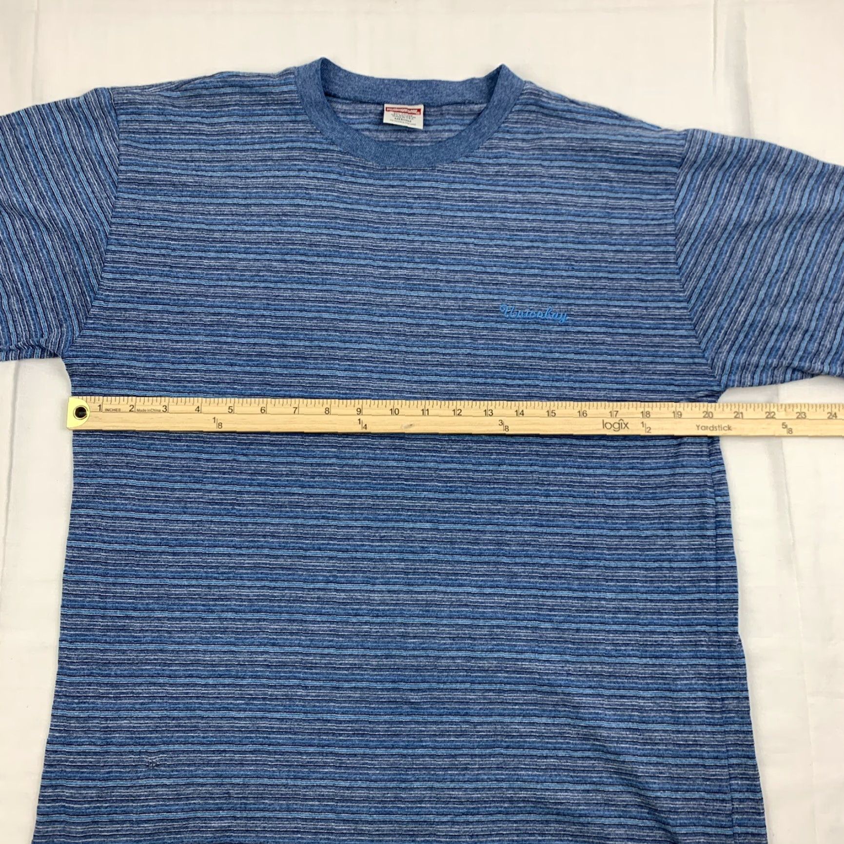 Vintage Vintage Union Bay T Shirt Adult Medium Blue Stripes Embroidered Logo 90s Y2K Size US M / EU 48-50 / 2 - 7 Thumbnail