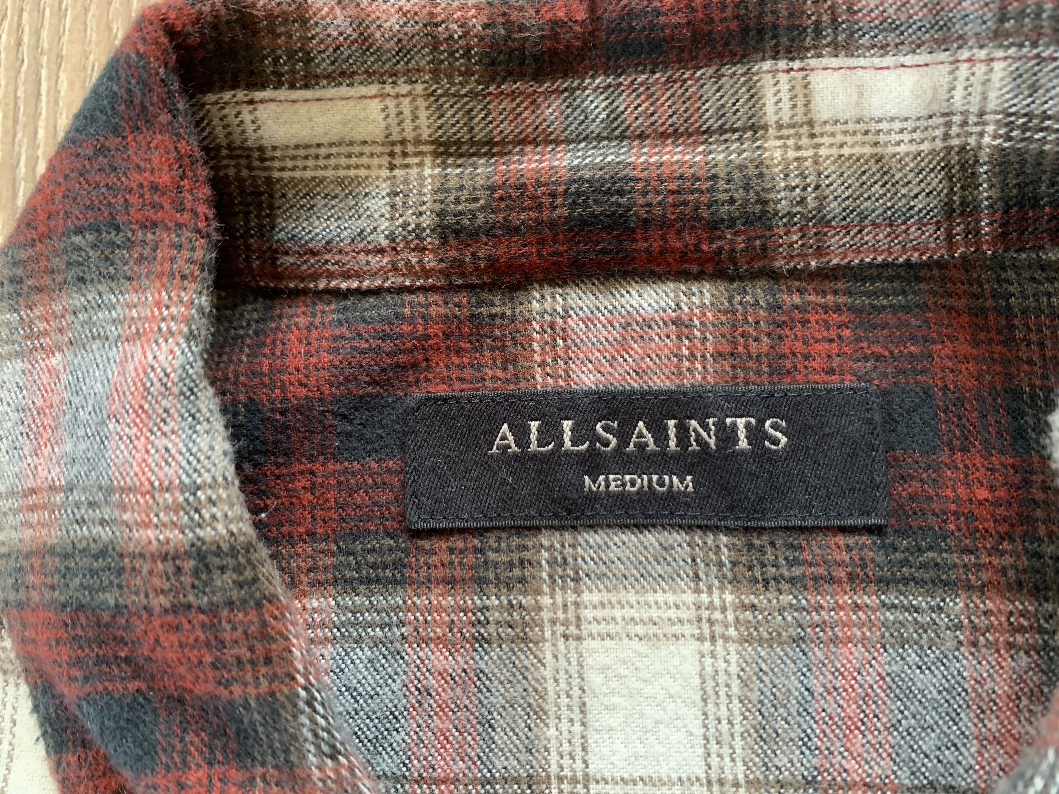 Allsaints Allsaints Redondo Cotton Long Sleeve Flannel Plaid Shirt Size US M / EU 48-50 / 2 - 6 Thumbnail