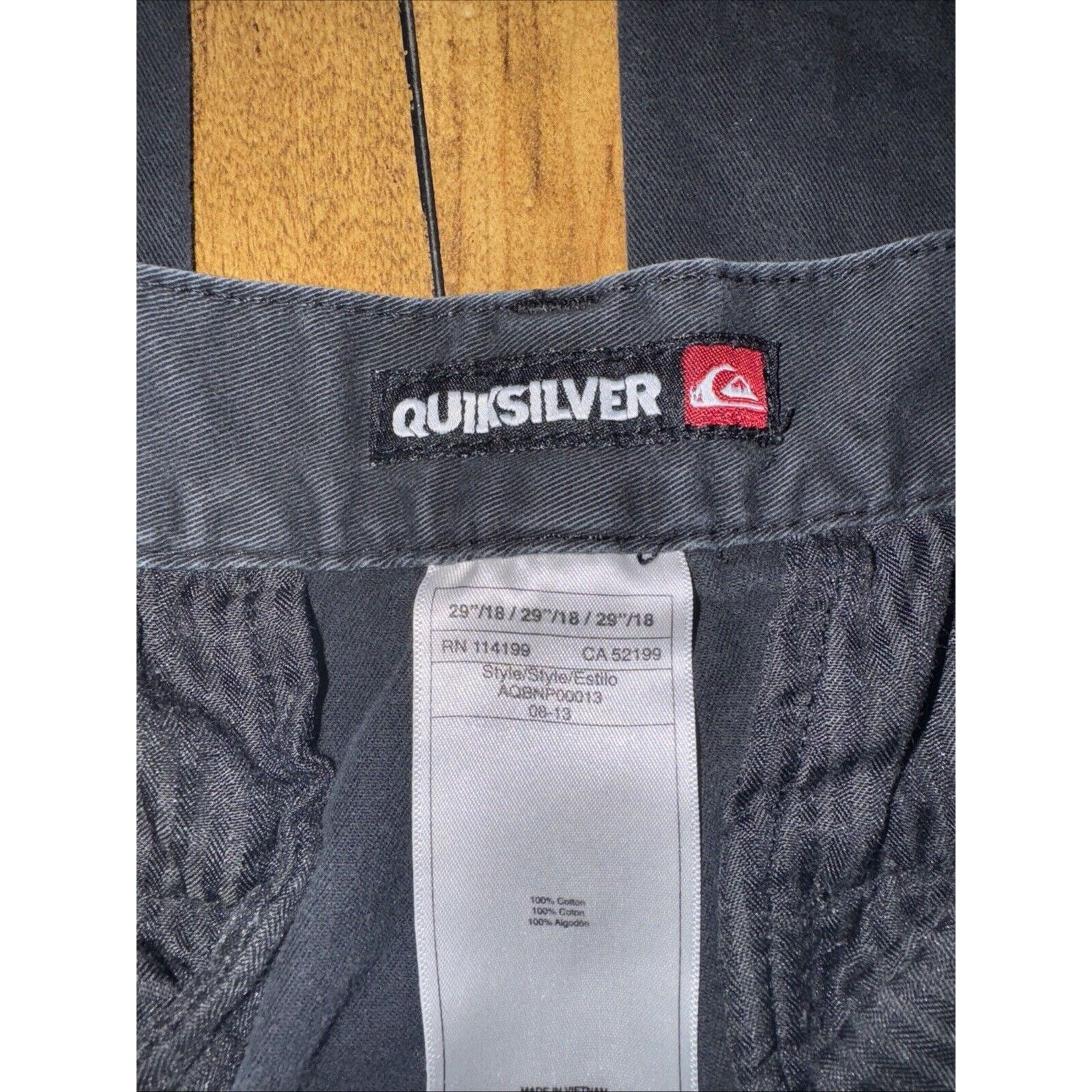 Billabong × Dickies × Quicksilver Quicksilver Chino Pants Black 28x29 Size US 28 / EU 44 - 4 Thumbnail