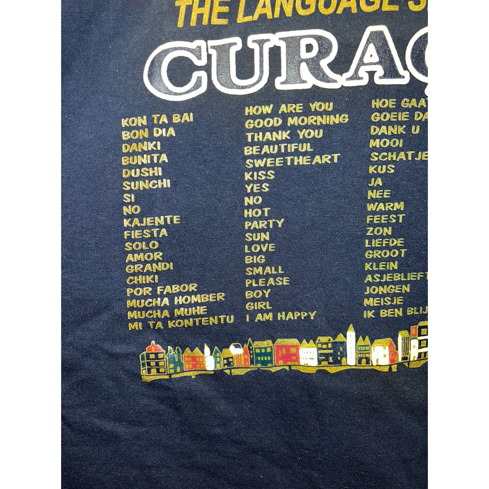 Vintage Vintage Curacao Shirt Papimentu Language Spoken Blue Tee XL Size US XL / EU 56 / 4 - 5 Thumbnail