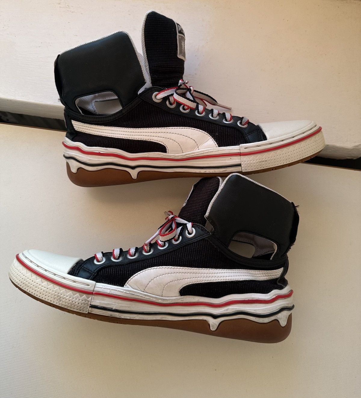 Maison MIHARA YASUHIRO × Puma Puma Mihara Yasuhiro My-40 (2009) black canvas hi top Size US 9 / EU 42 - 3 Thumbnail