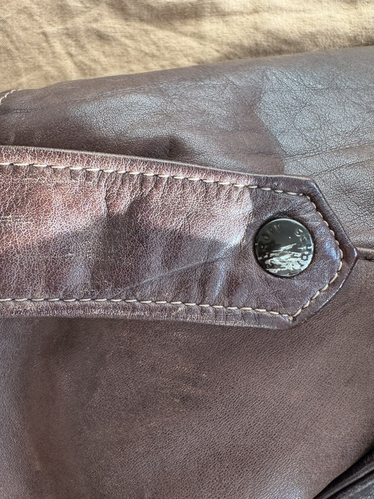 Schott Schott 184 SM A2 Bomber Aviator Leather Jacket 1970s Size US L / EU 52-54 / 3 - 18 Thumbnail