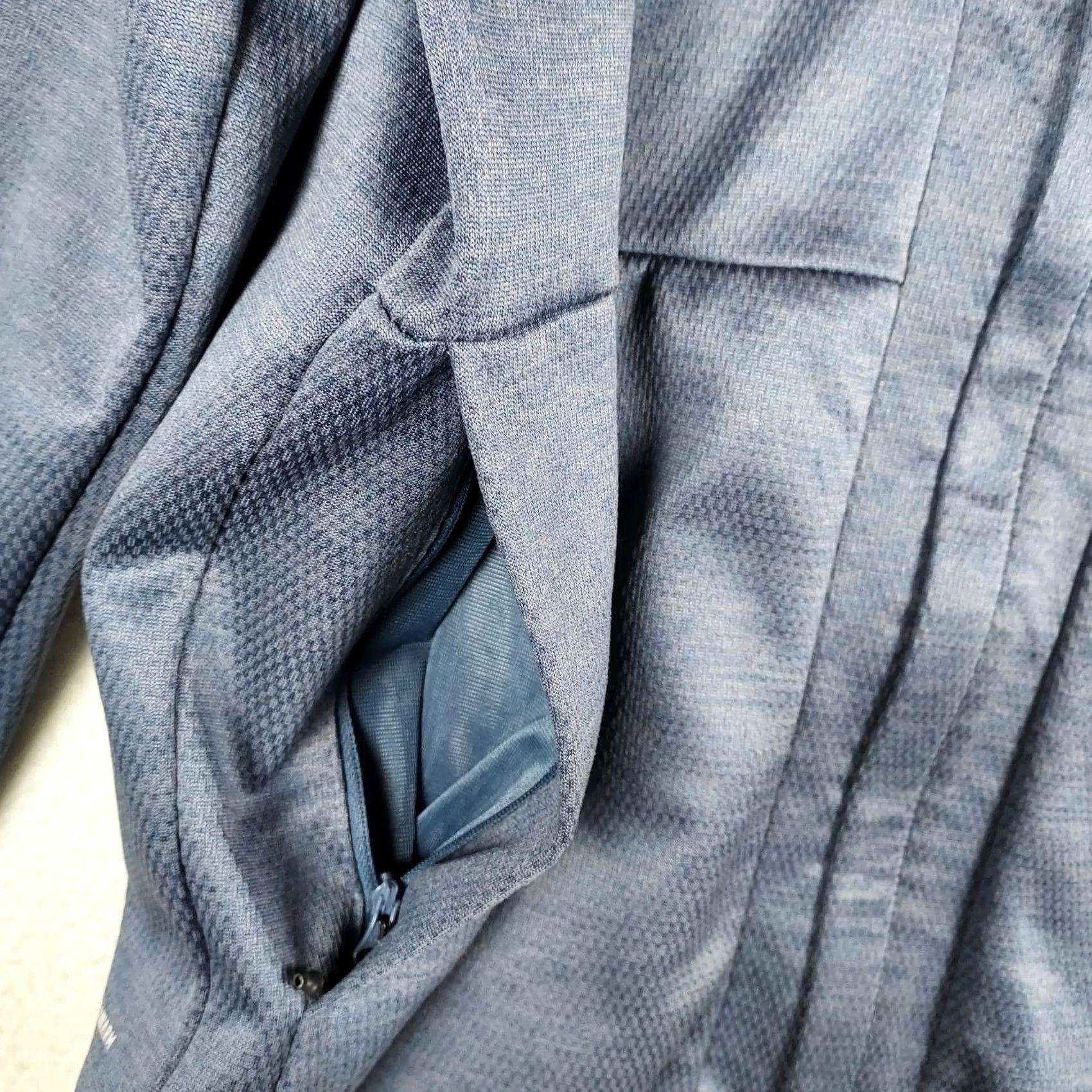 Adidas Adidas Men L Full Zip Track Jacket Blue Athletic Performance Training Size US L / EU 52-54 / 3 - 3 Thumbnail