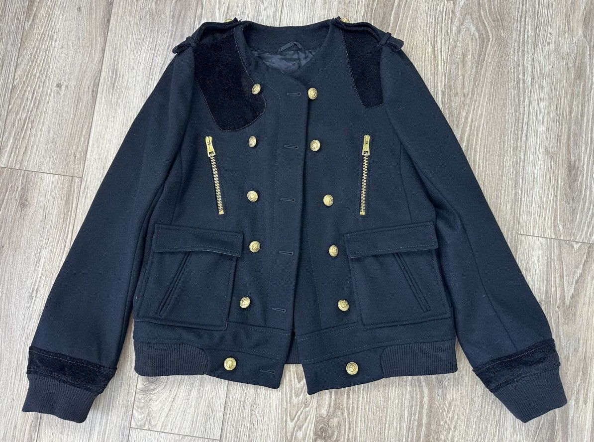 Balenciaga Balenciaga Black Wool Double Breasted Jacket 2007 Brass Size US L / EU 52-54 / 3 - 11 Thumbnail