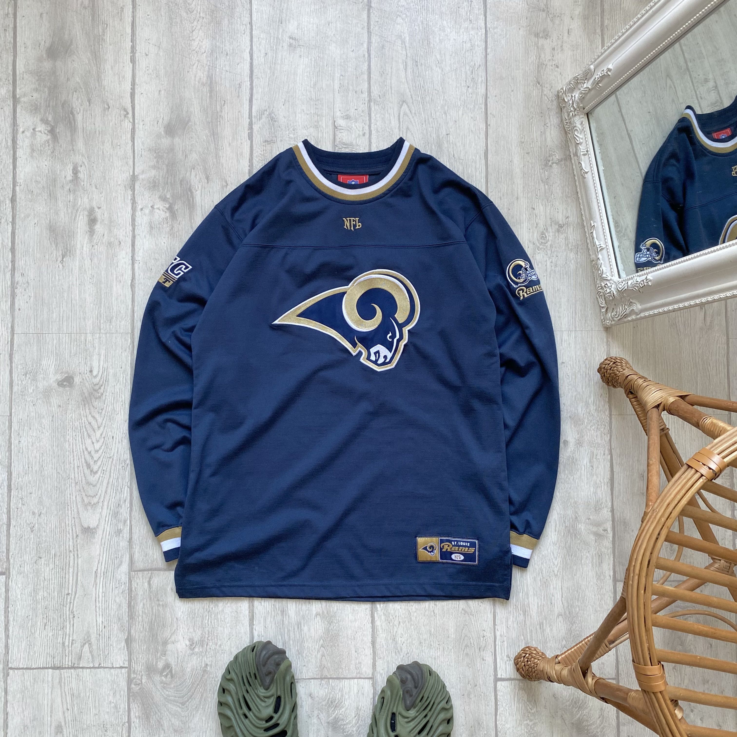 NFL 🏈 Vintage NFL ST. Louis Rams jersey heavy long sleeve Size US M / EU 48-50 / 2 - 1 Thumbnail