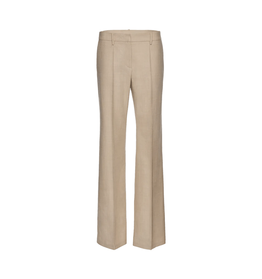 Magda Butrym o1h1sh11225 Front Pleat Classic Trousers in Beige Size 25" / US 0 / IT 36 - 1 Thumbnail