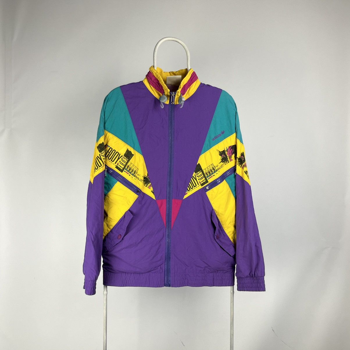 Adidas Vintage Adidas Body Surf Windbreaker jacket 80s size XL Size US XL / EU 56 / 4 - 1 Thumbnail