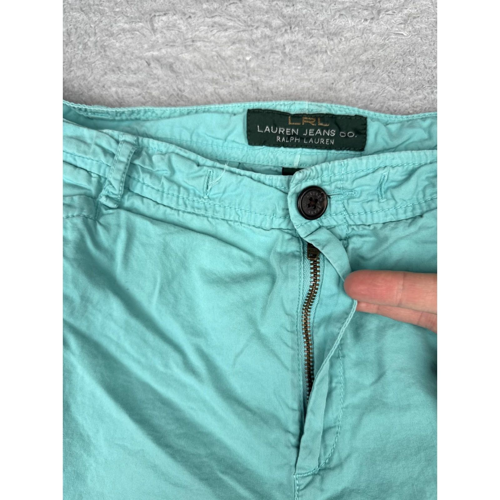 Ralph Lauren Lauren Jeans Co Ralph Lauren Shorts Womens 14 Aqua Blue Cotton Casual Size 36" / US 14 / IT 50 - 6 Thumbnail