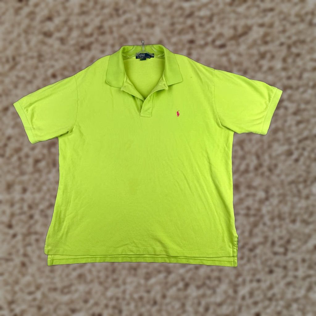 Ralph Lauren VINTAGE Ralph Lauren Polo Shirt Big 2X Green 100% Cotton Polo Shirt Mens Polo 2XL XXL Green 100% Cotton Modern American Sports Polo Shirt Size US XXL / EU 58 / 5 - 1 Thumbnail