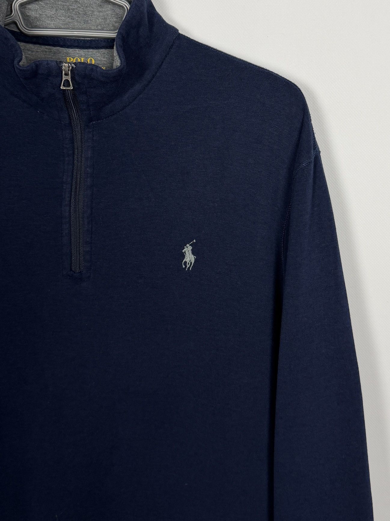 Polo Ralph Lauren Polo Ralph Lauren 1/4 Zip Sweatshirt Navy Blue Pullover Sz M Size US M / EU 48-50 / 2 - 6 Thumbnail