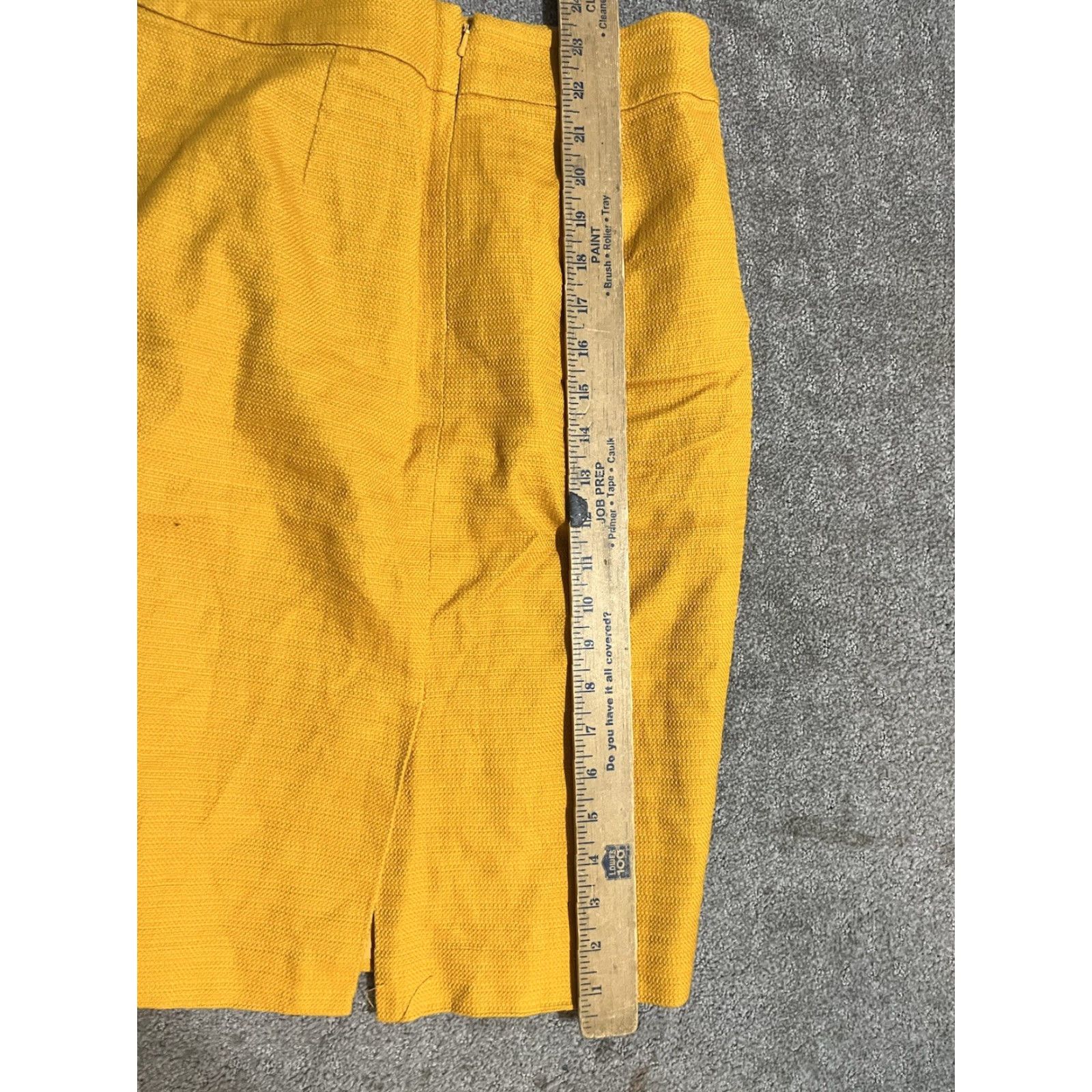 Banana Republic Banana Republic Skirt Womens Size 2 A-Line Pleated Knee Length High Rise Yellow Rayon Blend Knit Stretch Size 26" / US 2 / IT 38 - 4 Thumbnail