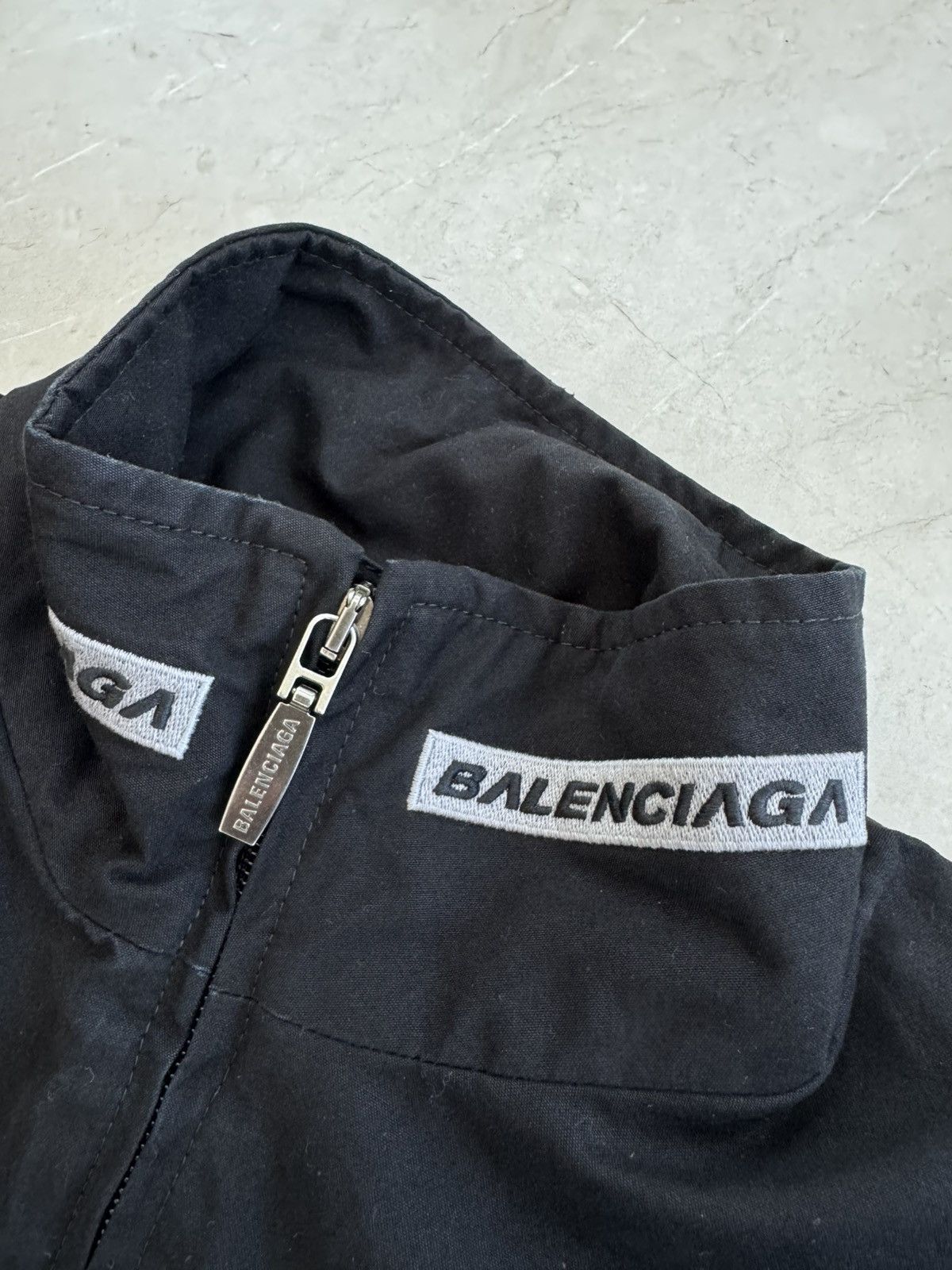 Balenciaga BALENCIAGA BUSINESS LOGOS RACING JACKET BLACK Size US XXS / EU 40 - 5 Thumbnail