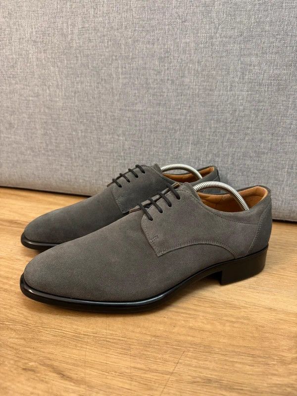 Ecco ECCO Citytray Derby Suede Grey Lace Ups 42 like new Size US 9 / EU 42 - 7 Thumbnail