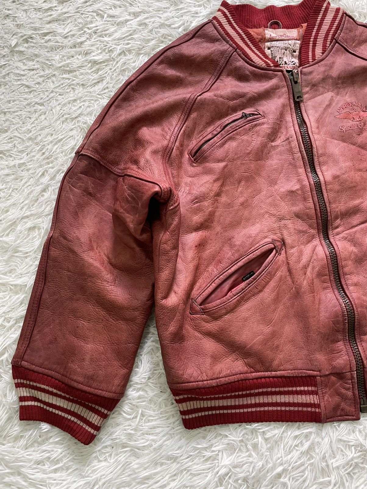 Avirex Vintage Avirex Usa Leather Varsity Jacket Size US M / EU 48-50 / 2 - 3 Thumbnail