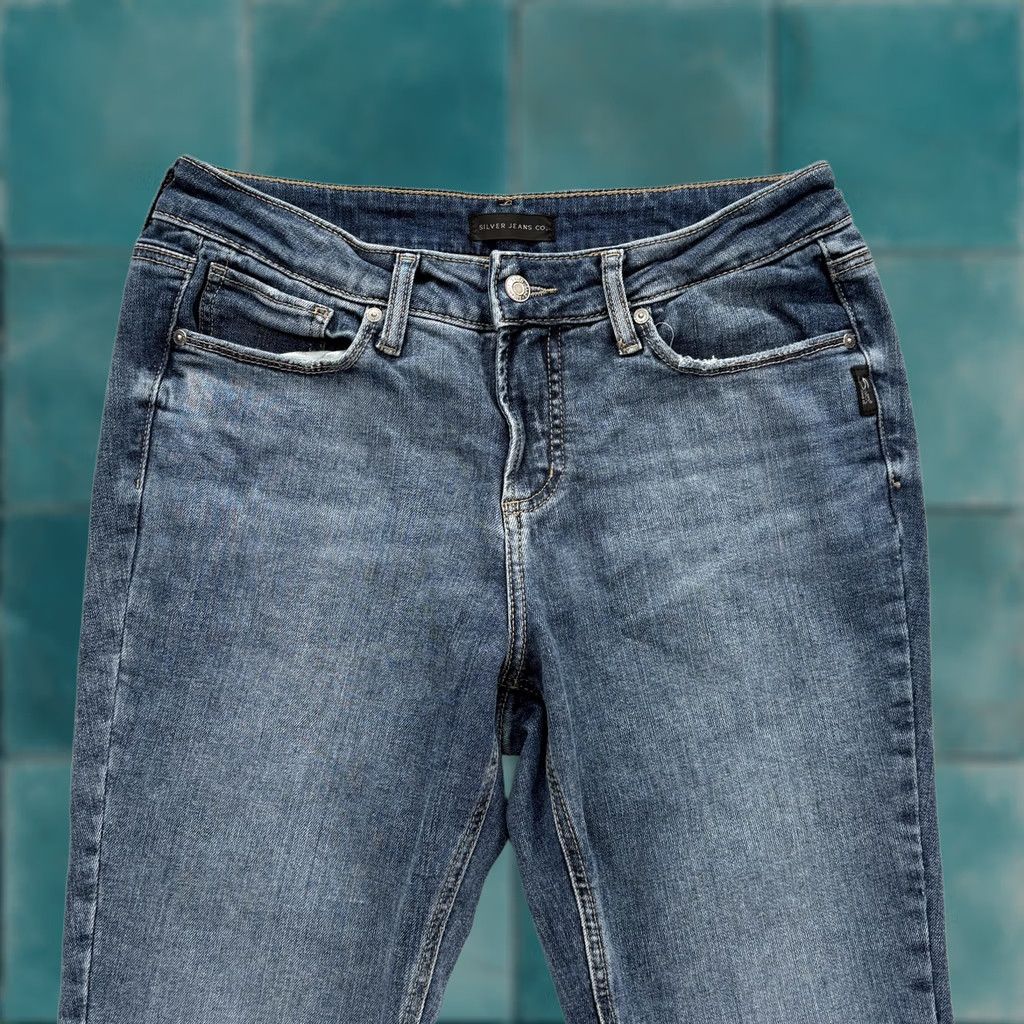 Silver Jeans Co. Silver Jeans Co. Suki Skinny Jeans 29x29 Blue Mid Rise Stretch Denim Womens Pants Size 29" - 1 Thumbnail