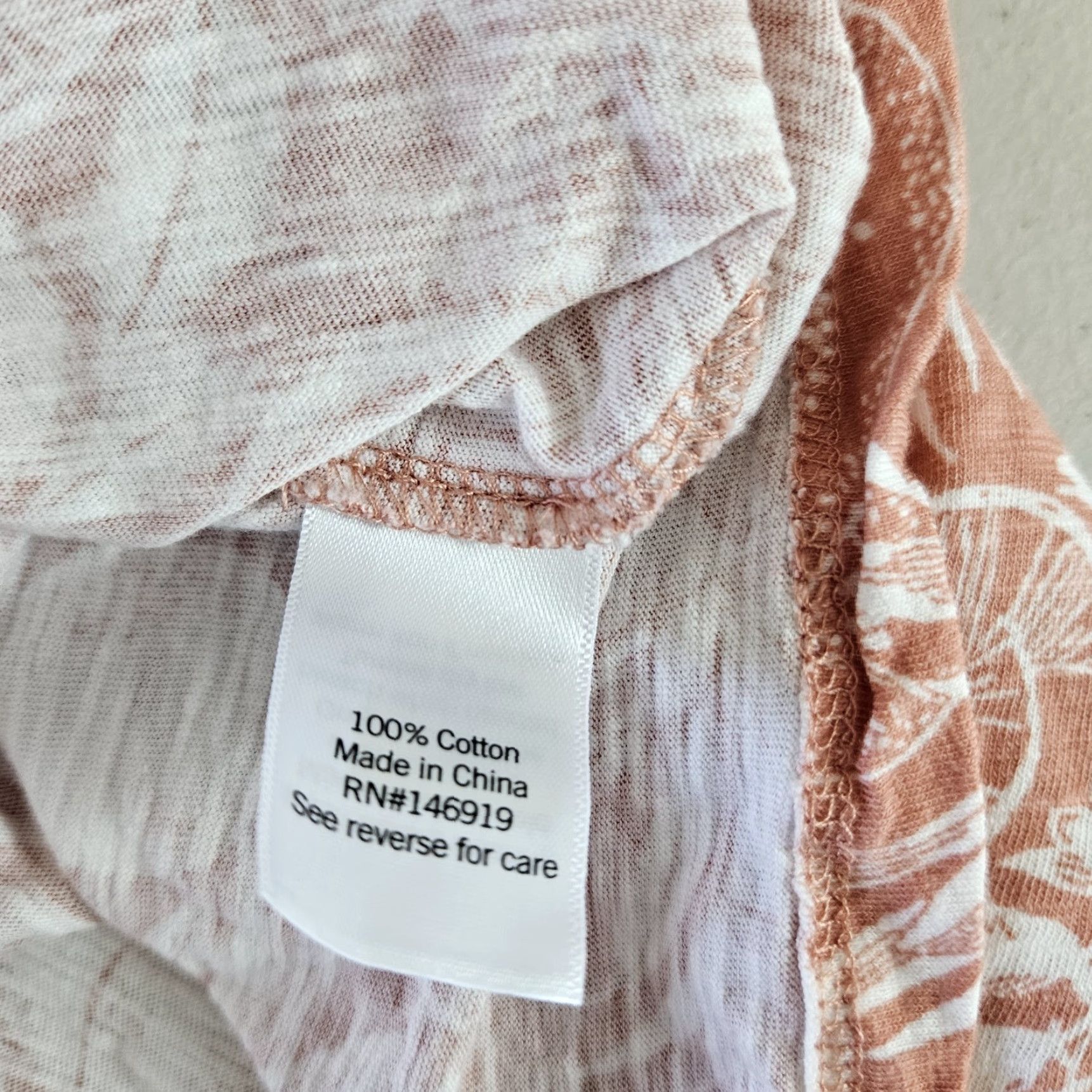 Vintage LC Lauren Conrad Shirt Womens Large Pink Fruit Print Eyelet Cap Sleeve Cotton Size L / US 10 / IT 46 - 4 Thumbnail