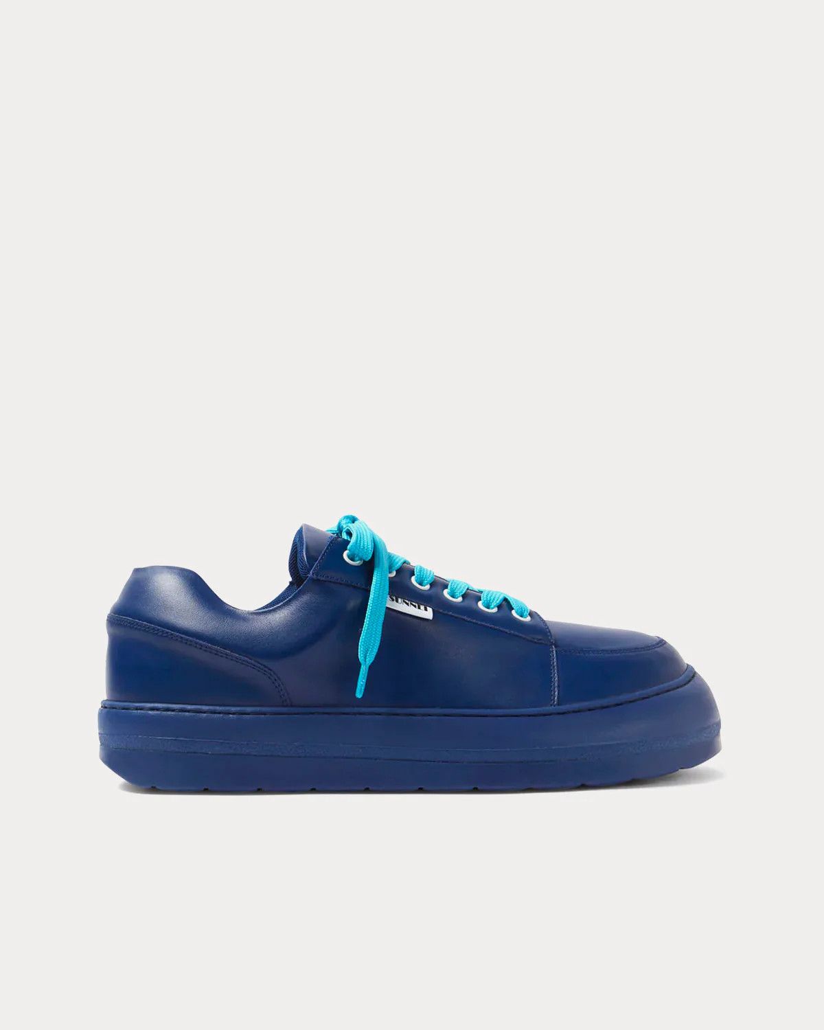 Sunnei o1mle0925 Unisex Dreamy Leather Shoes in Blue Size US 6 / EU 39 - 1 Thumbnail