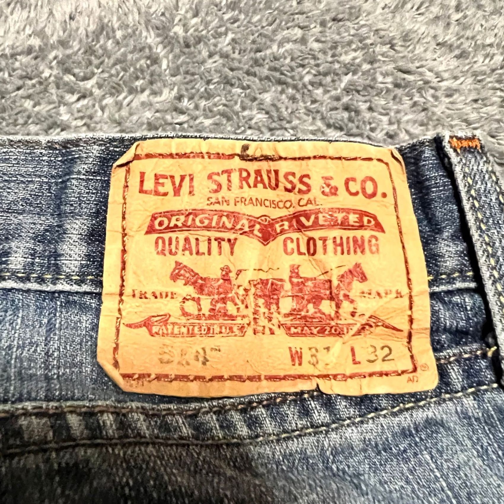 Levi's Levi's 514 Jeans Men 31x32 Straight Fit Denim Slim Blue Regular 30x32 Inseam 32 Mens Straight Fit Jeans Size US 31 - 6 Thumbnail