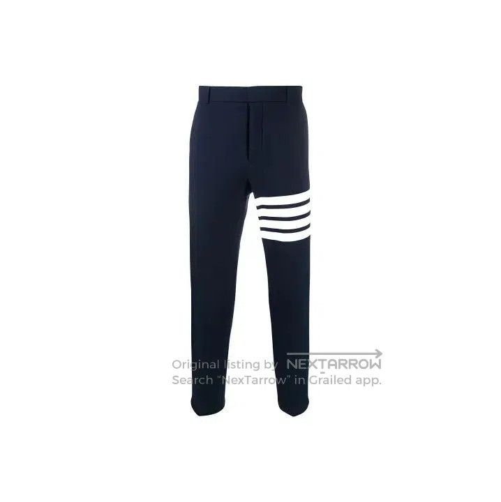 Thom Browne Thom Browne Casual Navy Trousers for Men. Size US 30 / EU 46 - 1 Thumbnail