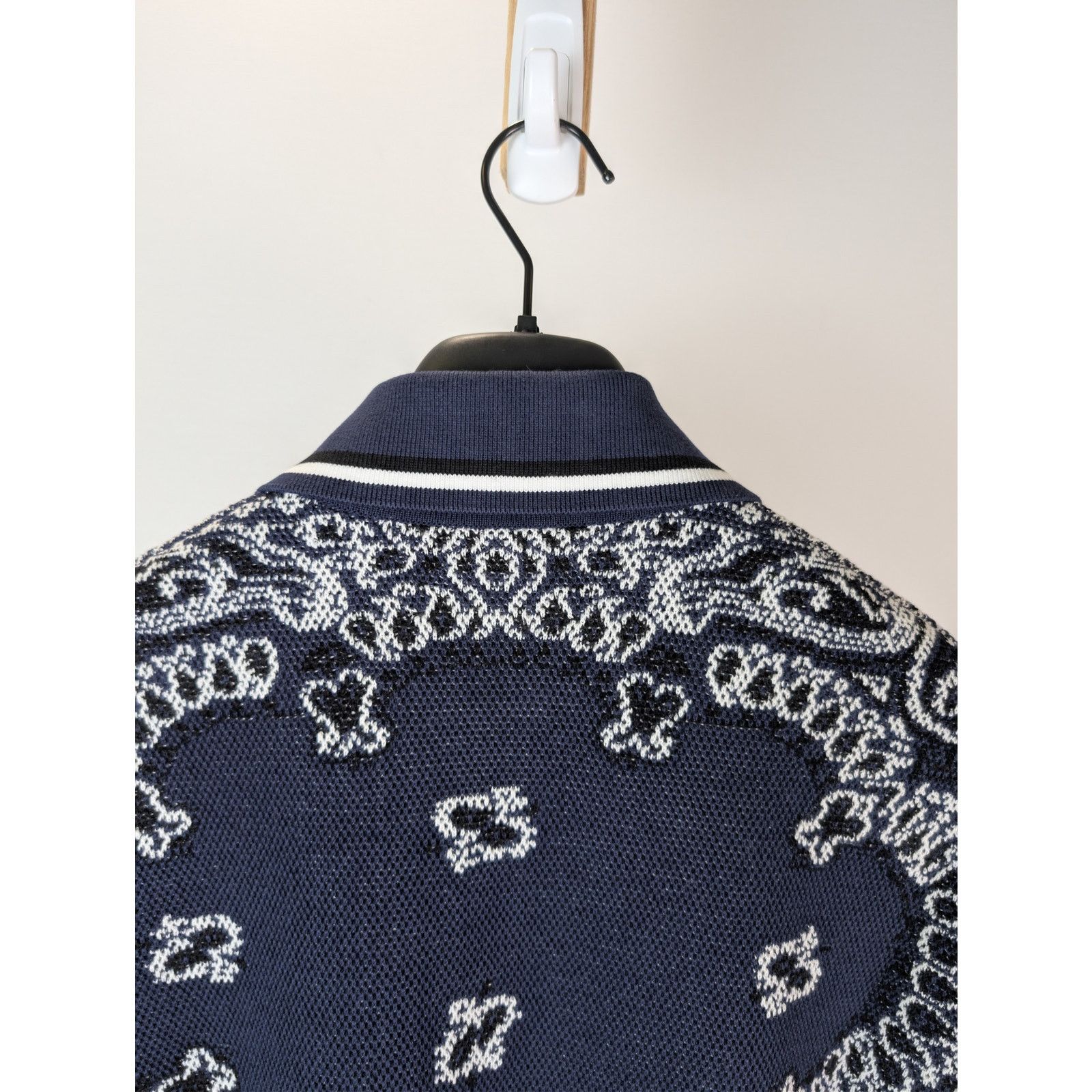 Amiri o1rshd1 Bandana Polo Shirt in Blue Size US S / EU 44-46 / 1 - 15 Thumbnail